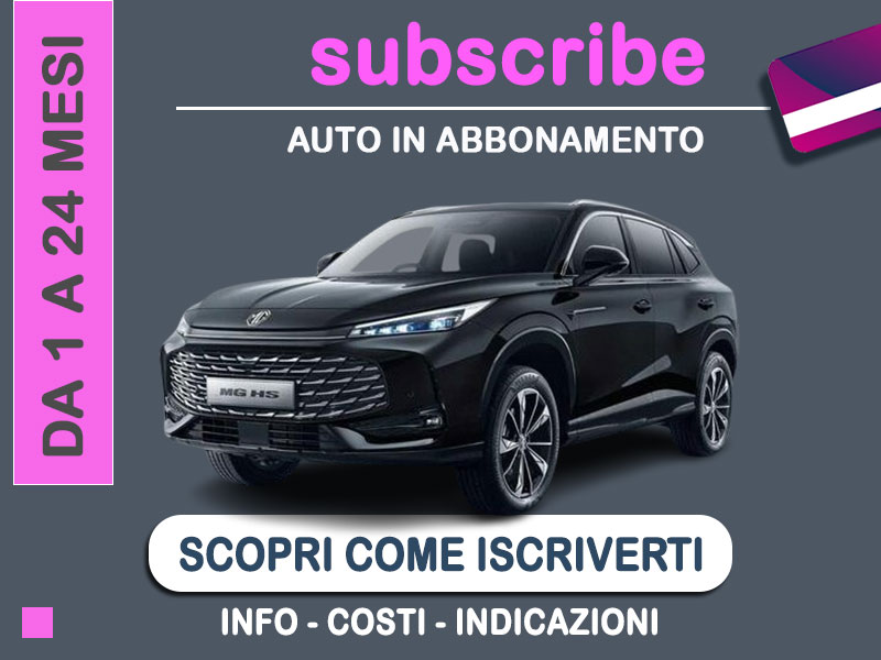 Offerta SUV e CrossOver Auto in abbonamento: come funziona il piano di noleggio 