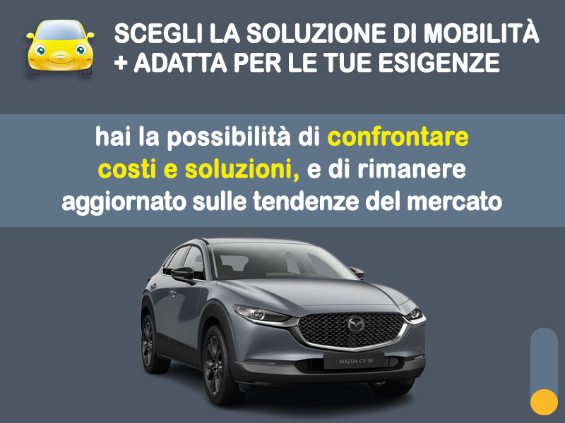 Offerta SUV e CrossOver Come noleggiare una MAZDA CX-30 e-SKYACTIV X 186CV HOMURA e quanto costa? Scopriamo la soluzione più aggiornata Ibrida - benzina (MHEV)  foto 2