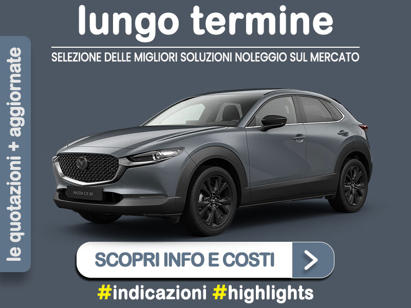 Offerta SUV e CrossOver Come noleggiare una MAZDA CX-30 e-SKYACTIV X 186CV HOMURA e quanto costa? Scopriamo la soluzione più aggiornata Ibrida - benzina (MHEV)  foto 0