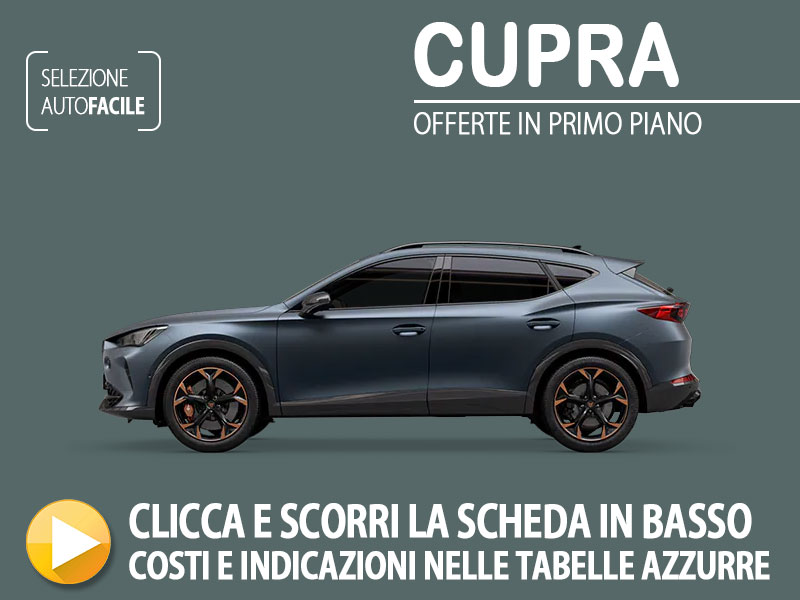 Offerta SUV e CrossOver Noleggio Lungo termine CUPRA FORMENTOR 2.0 TDI 150 CV 4Drive DSG: Offerta CUPRA DRIVE WAY Diesel  foto 0