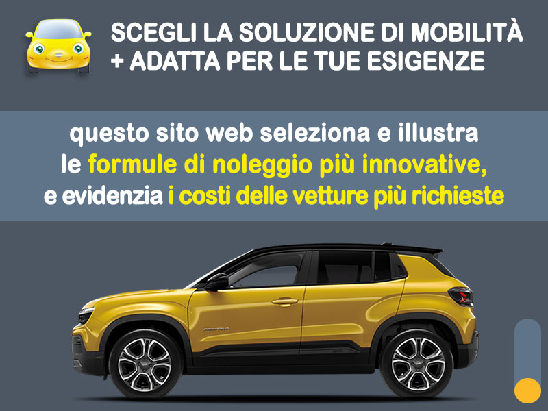 Offerta SUV e CrossOver JEEP AVENGER elettrica Altitude: noleggio no scoring Premium - l'offerta del broker MT Motors Elettrica  foto 1