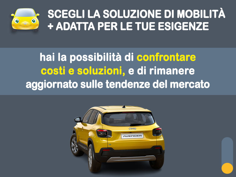 Offerta SUV e CrossOver JEEP AVENGER elettrica Altitude: noleggio no scoring Premium - l'offerta del broker MT Motors Elettrica  foto 3