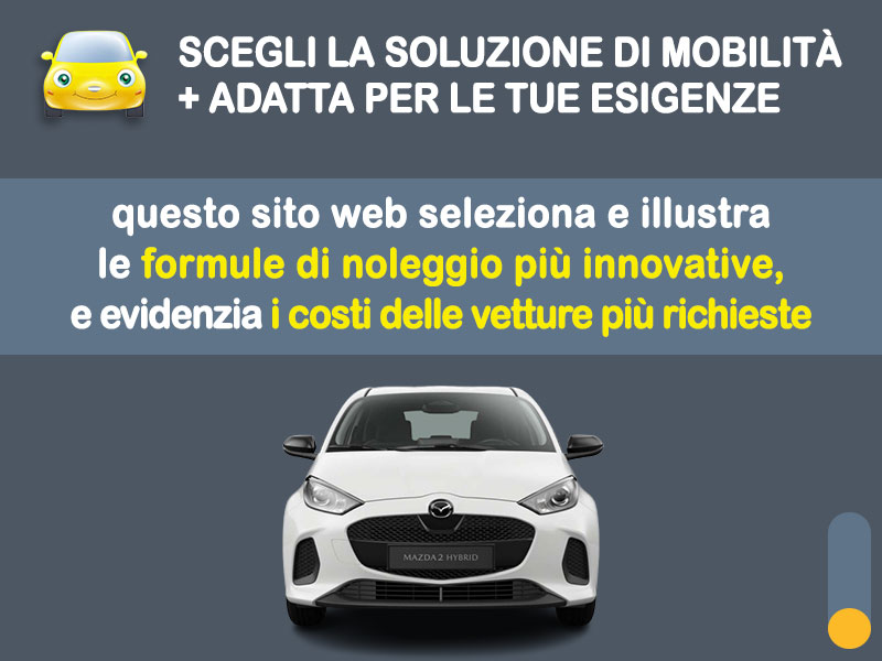 Offerta City car MAZDA 2 Hybrid 116CV eCVT Pure: noleggio no scoring - l'offerta RENT TO BUY del broker MT Motors, con possibilità di acquisto a tariffa agevolata Full Hybrid  foto 1