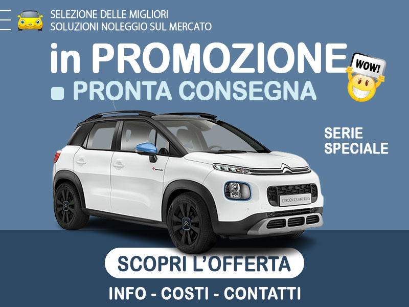 Offerta SUV e CrossOver Noleggio CITROËN C3 AIRCROSS PureTech 130 S&S EA Rip Curl: scopriamo l'offerta in promozione con auto in pronta consegna del broker Medicredit Rent Benzina  foto 0