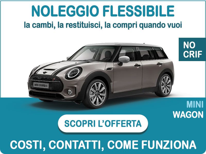 Offerta Station wagon Noleggio flessibile MINI COOPER SD ALL4 CLUBMAN: l'offerta di Medicredit Rent disponibile anche per segnalati in Crif e soc. neocostituite Diesel  foto 0