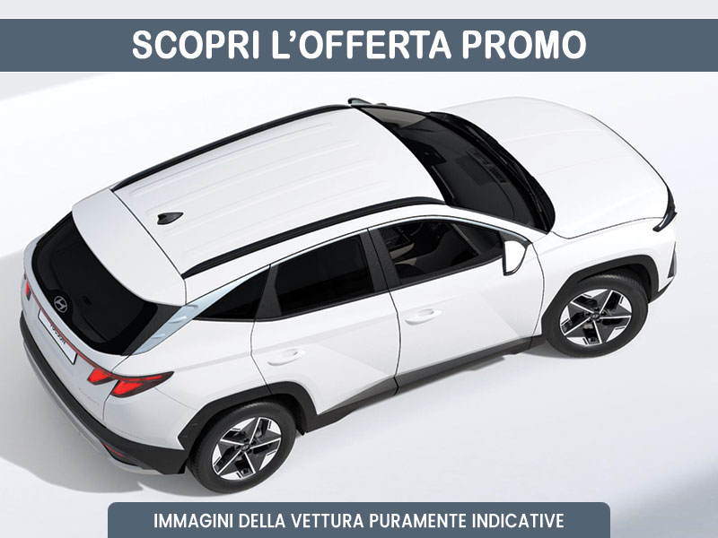 Offerta SUV e CrossOver Noleggio HYUNDAI TUCSON 1.6 CRDi MHEV Business DCT: scopriamo l'offerta promossa dal broker Medicredit Rent, con 1° canone omaggio Ibrida - diesel (MHEV)  foto 1