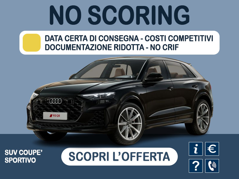 Offerta SUV e CrossOver Noleggio no scoring AUDI RS Q8 SUV quattro tiptronic: scopriamo l’offerta promossa da MT Motors Ibrida - benzina (MHEV)  foto 0