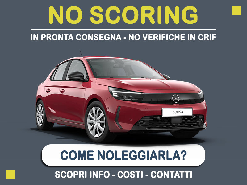 Offerta City car Noleggio no scoring con auto in pronta consegna: l'offerta del broker MT Motors per il noleggio di una OPEL CORSA, o altra auto di categoria EDMR - economy 4/5 porte con cambio manuale secondo disponibilità  foto 0