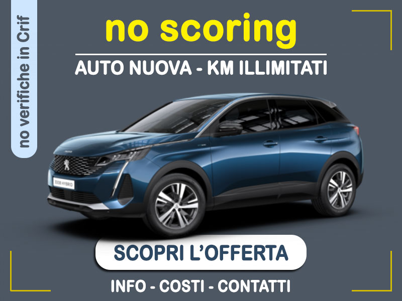 Offerta SUV e CrossOver Noleggio auto no scoring: PEUGEOT 3008 Hybrid 225 e-EAT8 GT - l'offerta del broker MT Motors Plug-in Hybrid  foto 0