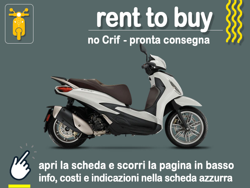 Offerta Scooter Rent to buy PIAGGIO BEVERLY 300 = noleggio scooter no scoring con possibilità di riscatto - offerta di MT Motors Benzina  foto 0