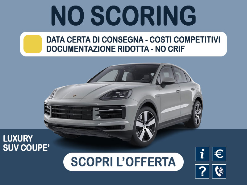 Offerta SUV e CrossOver Noleggio no scoring PORSCHE CAYENNE E-Hybrid Coupé: scopriamo l’offerta promossa da MT Motors Plug-in Hybrid  foto 0