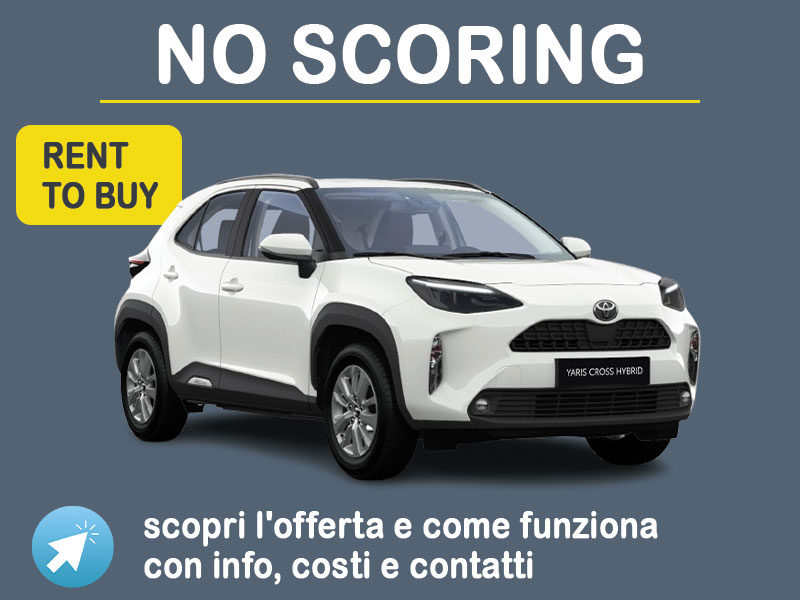 Offerta SUV e CrossOver Noleggio no scoring TOYOTA YARIS CROSS 116CV e-CVT Active - auto usata: scopriamo l’offerta RENT TO BUY promossa da MT Motors Full Hybrid  foto 0