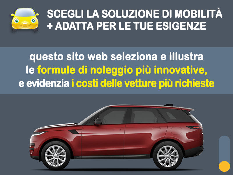 Offerta SUV e CrossOver LAND ROVER RANGE ROVER Sport D350 Diesel Mild hybrid: noleggio no scoring Premium - l'offerta del broker MT Motors Ibrida - diesel (MHEV)  foto 1