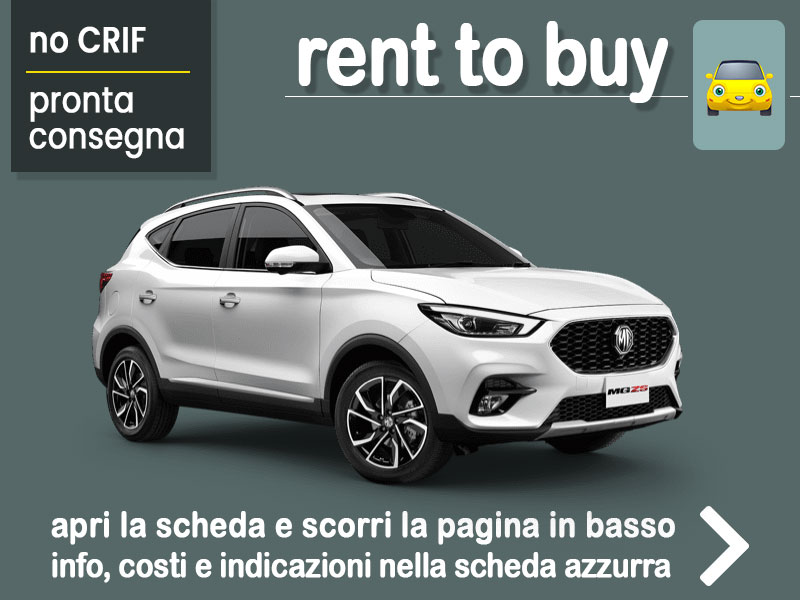 Offerta SUV e CrossOver Rent to buy MG ZS 1.0 T-GDI Luxury: noleggio auto no scoring con possibilità di riscatto - offerta di MT Motors Benzina  foto 0