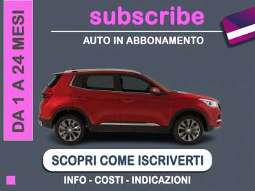 Offerta SUV e CrossOver Auto in abbonamento: come funziona il piano di noleggio