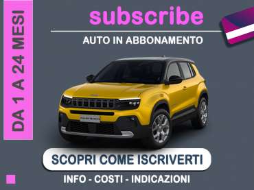 Offerta SUV e CrossOver Auto in abbonamento: come funziona il piano di noleggio