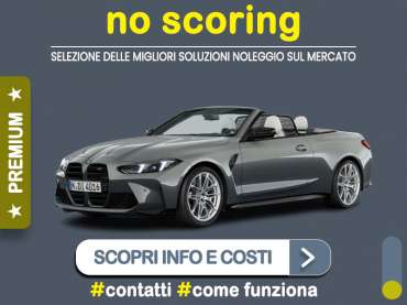 Offerta Cabrio BMW M4 Competition Cabrio: noleggio no scoring Premium - l'offerta del broker MT Motors Benzina