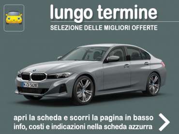 Offerta Berlina Come noleggiare una BMW Serie 3 Berlina Plug-in Hybrid e quanto costa = scopri come funziona la formula di noleggio a lungo termine di Alphabet Plug-in Hybrid