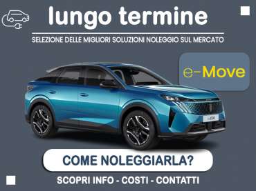 Offerta SUV e CrossOver Noleggio auto elettrica: PEUGEOT e-3008 = l'offerta del broker Medicredit Rent con la formula speciale e-MOVE di Leasys, per una mobilità elettrica più semplice Elettrica