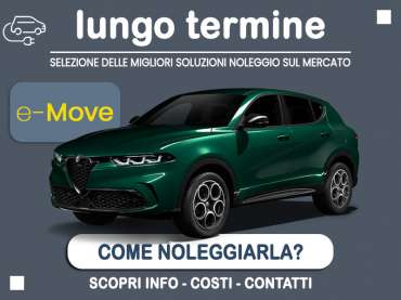Offerta SUV e CrossOver Noleggio auto plug-in hybrid: ALFA ROMEO TONALE PHEV AT6 Q4 Sprint = l'offerta del broker Medicredit Rent con la formula speciale e-MOVE di Leasys, per una mobilità elettrica più semplice Plug-in Hybrid