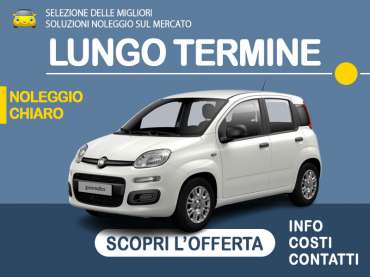 Offerta City car Noleggio FIAT PANDA 1.0 FireFly 70CV S&S Hybrid con la formula “NOLEGGIO CHIARO” di Leasys, con diritto di prelazione sull'acquisto - scopriamo l'offerta di Medicredit Rent Ibrida - benzina (MHEV) 