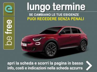 Offerta SUV e CrossOver Noleggio FIAT 600 (RED) 100% elettrica con la formula “BE FREE” di Leasys - offerta promossa da Medicredit Rent Elettrica