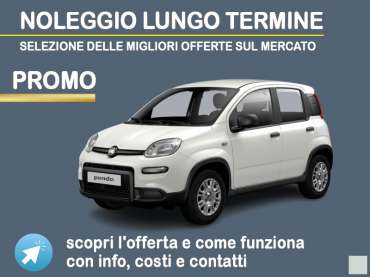 Offerta City car Noleggio FIAT PANDA 1.0 FireFly Hybrid: scopriamo l'offerta promossa dal broker Medicredit Rent, con 1° canone omaggio Ibrida - benzina (MHEV) 