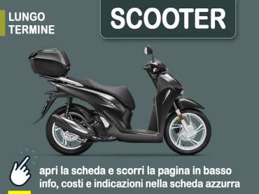 Offerta Scooter Noleggio scooter HONDA SH 125: l’offerta di Medicredit Rent Benzina