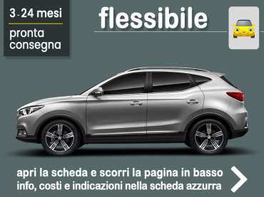 Offerta SUV e CrossOver Noleggio MG ZS 1.5 VTi-Tech Luxury in pronta consegna: scopri l’offerta flessibile promossa da Medicredit Rent Benzina