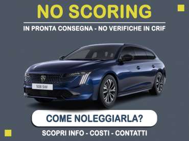 Offerta Station wagon Noleggio no scoring con auto in pronta consegna: l'offerta del broker MT Motors per il noleggio di una PEUGEOT 508 SW, o altra auto di categoria SWAR - Wagon Premium con cambio automatico secondo disponibilità