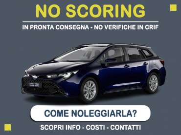 Offerta Station wagon Noleggio no scoring con auto in pronta consegna: l'offerta del broker MT Motors per il noleggio di una TOYOTA COROLLA Hybrid Touring Sports, o altra auto di categoria IWAH - S. Wagon full hybrid con cambio automatico Full Hybrid