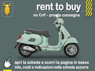 Offerta Scooter Rent to buy PIAGGIO VESPA GTS 300 = noleggio scooter no scoring con possibilità di riscatto - offerta di MT Motors Benzina