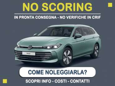 Offerta Station wagon Noleggio no scoring con auto in pronta consegna: l'offerta del broker MT Motors per il noleggio di una VOLKWSWAGEN PASSAT, o altra auto di categoria SWAR - Wagon Premium con cambio automatico secondo disponibilità