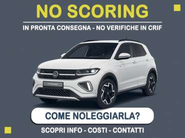Offerta SUV e CrossOver Noleggio no scoring con auto in pronta consegna: l'offerta del broker MT Motors per il noleggio di una VOLKSWAGEN T-CROSS, o altra auto di categoria CDMR - compatta con cambio manuale secondo disponibilità