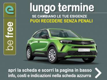Offerta SUV e CrossOver Noleggio OPEL MOKKA electric con la formula “BE FREE” di Leasys - offerta promossa da Medicredit Rent Elettrica