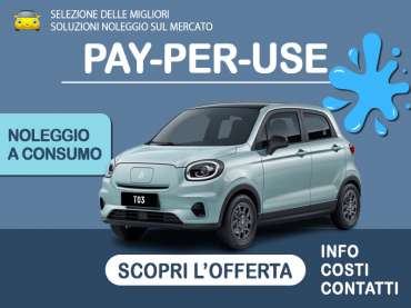 Offerta City car Noleggio pay-per-use LEAPMOTOR T03 BEV con la formula “MILES” di Leasys - offerta promossa da Medicredit Rent Elettrica 