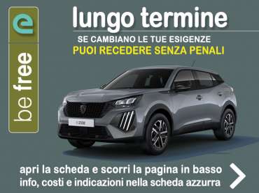 Offerta SUV e CrossOver Noleggio PEUGEOT 2008 SUV Elettrico con la formula “BE FREE” di Leasys - offerta promossa da Medicredit Rent Elettrica