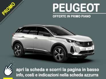 Offerta SUV e CrossOver Noleggio PEUGEOT 3008 BlueHDi 130 EAT8 Allure Pack: scopri l’offerta speciale di Arval Diesel