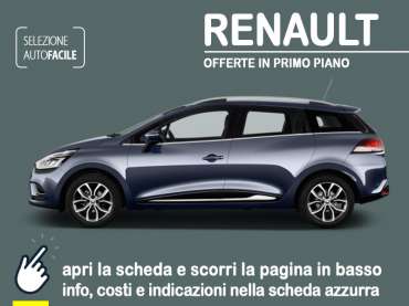 Offerta Station wagon Noleggio RENAULT CLIO Sporter 1.5 dCi 75Cv Business: scopri l’offerta di Arval Diesel