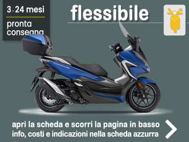 Offerta Scooter Noleggio scooter Honda Forza 350 deluxe in pronta consegna: scopri l’offerta flessibile promossa da Medicredit Rent Benzina