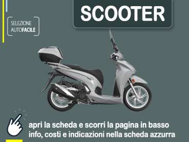 Offerta Scooter Noleggio scooter HONDA SH 350: l’offerta di Medicredit Rent Benzina