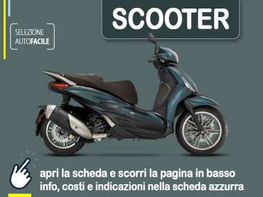 Offerta Scooter Noleggio scooter PIAGGIO Beverly 300 a lungo termine: miglior offerta selezionata Benzina