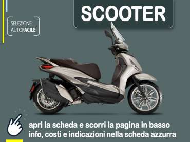 Offerta Scooter Noleggio scooter PIAGGIO Beverly 400 a lungo termine: miglior offerta selezionata Benzina