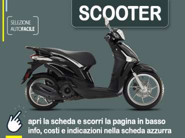 Offerta Scooter Noleggio scooter PIAGGIO Liberty 150 a lungo termine: miglior offerta selezionata Benzina