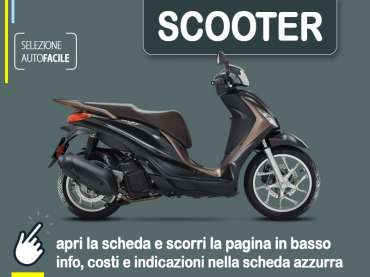 Offerta Scooter Noleggio scooter PIAGGIO Medley 150 a lungo termine: miglior offerta selezionata Benzina