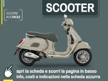 Offerta Scooter Noleggio scooter PIAGGIO VESPA 300 GTS hpe a lungo termine: miglior offerta selezionata Benzina