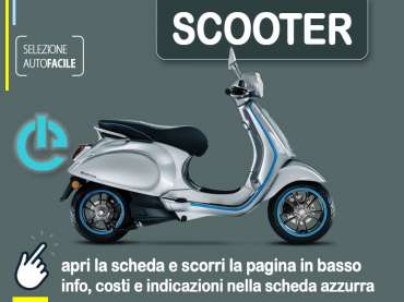 Offerta Scooter Noleggio scooter PIAGGIO VESPA elettrica a lungo termine: miglior offerta selezionata Elettrica