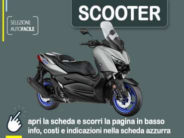 Offerta Scooter Noleggio scooter YAMAHA XMAX 125 a lungo termine: miglior offerta selezionata Benzina