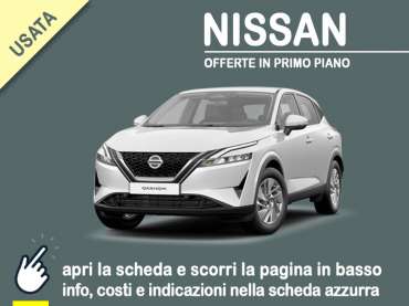 Offerta SUV e CrossOver Noleggio usato: NISSAN QASHQAI 1.5 dCi 115Cv Business = scopri l’offerta ARVAL Re-Lease Diesel