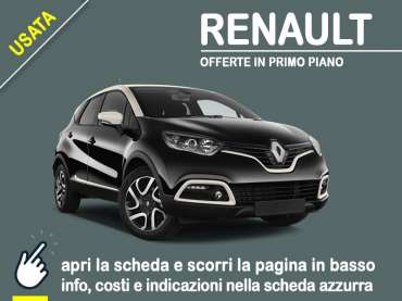 Offerta SUV e CrossOver Noleggio usato: RENAULT CAPTUR 1.0 TCe 74kW Business = scopri l’offerta ARVAL Re-Lease Benzina